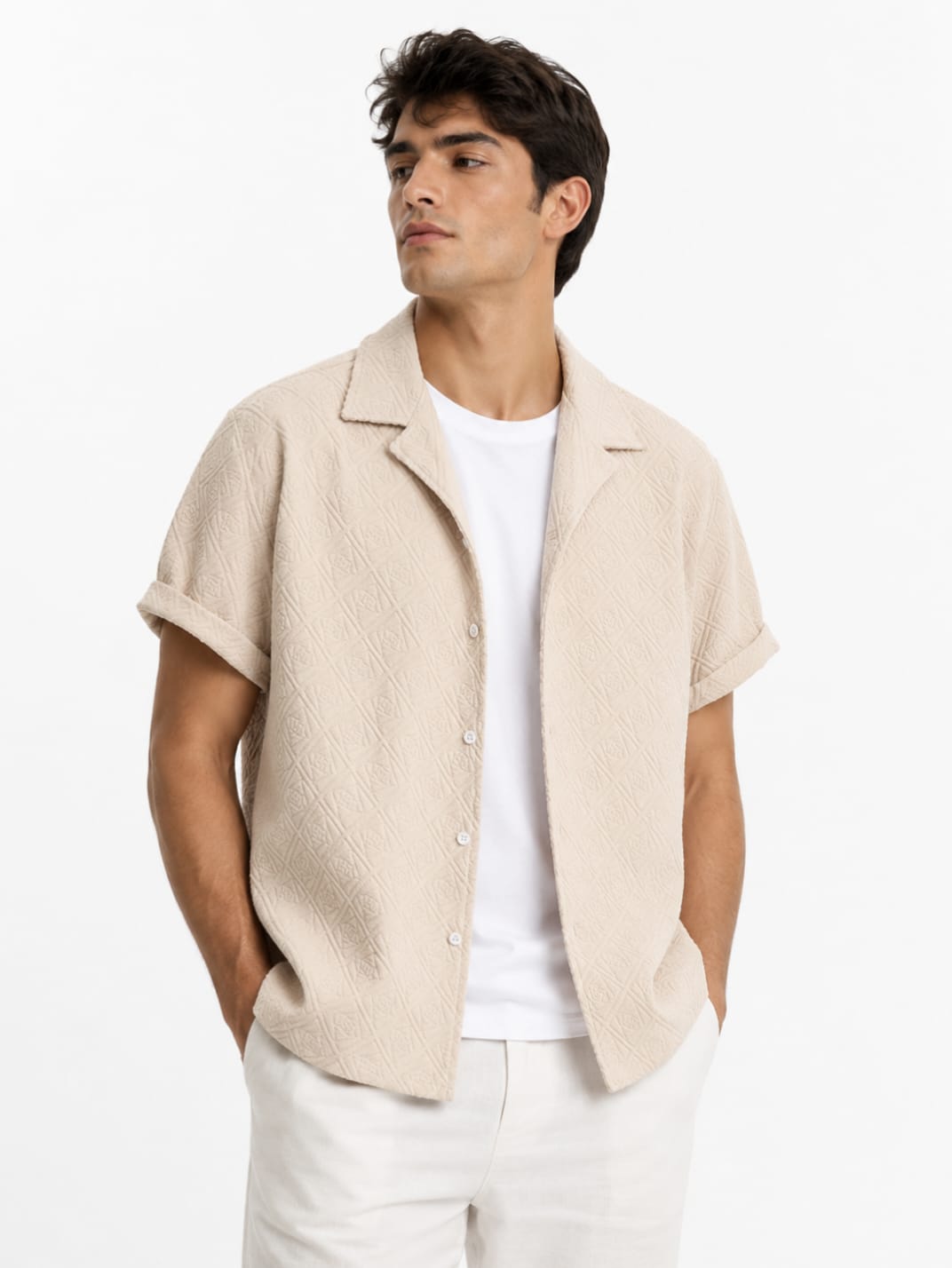 half coller shirt